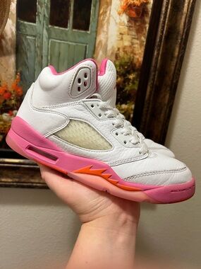 Jordan 5 Retro WNBA Pinksicle Safety Orange (GS)  sneakers